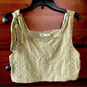 Zara crop tank top